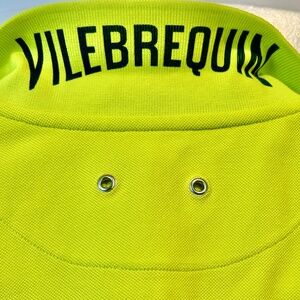 Vilebrequin Pique Chartreuse & Blue Mens Shirt SZ L   NWOT